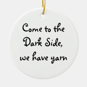 Gekommen zur dunklen Seite, haben wir Garn Keramikornament