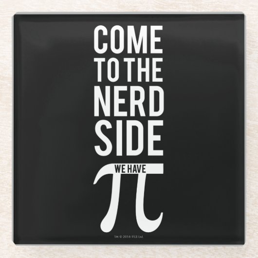 Gekommen zur Nerd-Seite Glasuntersetzer (Vorderseite)