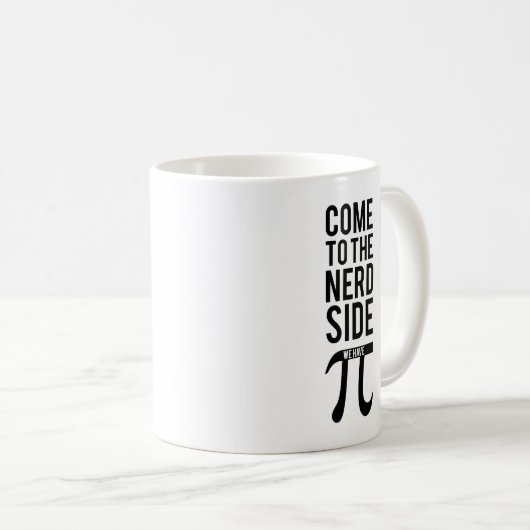 Gekommen zur Nerd-Seite Kaffeetasse (VorderseiteRechts)