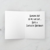 GEKOPFTE FREUNDE, DIE DEN GEBURTSTAG VON AUSTRIPLE KARTE (Innenseite)