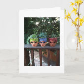 GEKOPFTE FREUNDE, DIE GRUPPENGEBURTSTAGS HANDELN KARTE (Gelbe Blume)