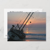 gekörnt postkarte (Vorne/Hinten)