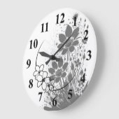 Gekratztes Blut Große Wanduhr (Winkel)