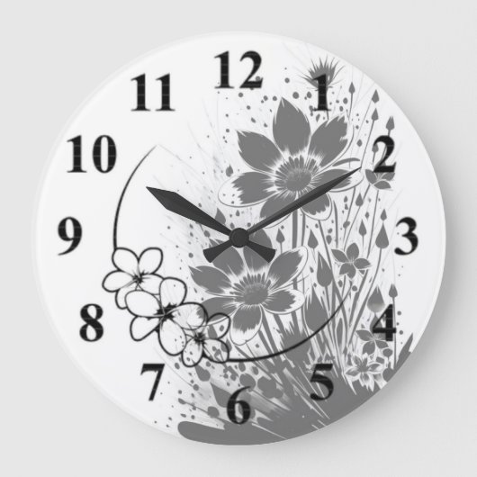 Gekratztes Blut Große Wanduhr (Vorderseite)