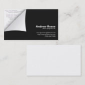 Gekräuselte Ecke mit der Programm-Kodierung - Java Visitenkarte (Vorne/Hinten)