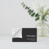 Gekräuselte Ecke mit der Programm-Kodierung - Java Visitenkarte (Stehend Vorderseite)