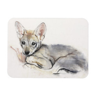 Gekräuselter arabischer Wolf-Welpe 2009 Magnet