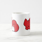 Gekräuselter SchlafenFox Kaffeetasse (Mittel)