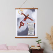 gekreuzigt wandteppich mit holzrahmen (Schlafzimmer)