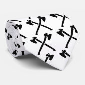 Gekreuzte Äxte Krawatte (Gerollt)