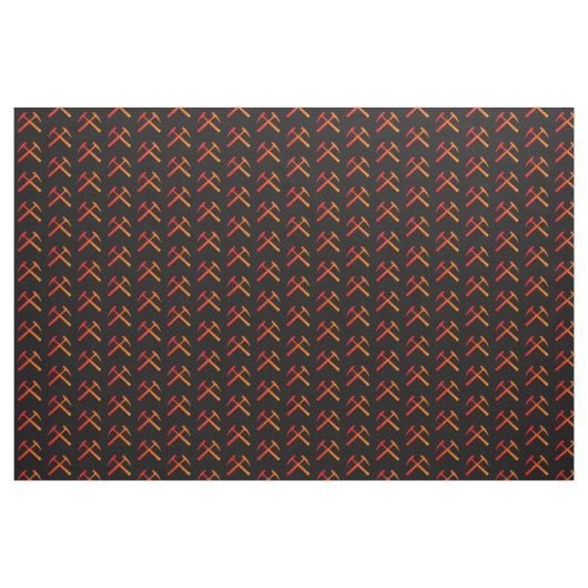 Gekreuzte Felsen-Hämmer Stoff (Fat Quarter (45,7 x 55,9 cm))