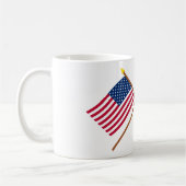 Gekreuzte Flaggen US und St. Vincent Kaffeetasse (Links)