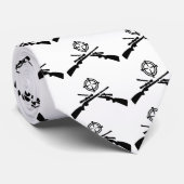 Gekreuzte Gewehrfadenkreuze Krawatte (Gerollt)