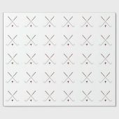 Gekreuzte Golfclubs Geschenkpapier (Flach)