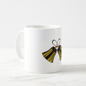 Gekreuzte Handbells Kaffeetasse (Vorderseite Links)
