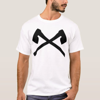 gekreuzte Ikone der Axt Axt T-Shirt