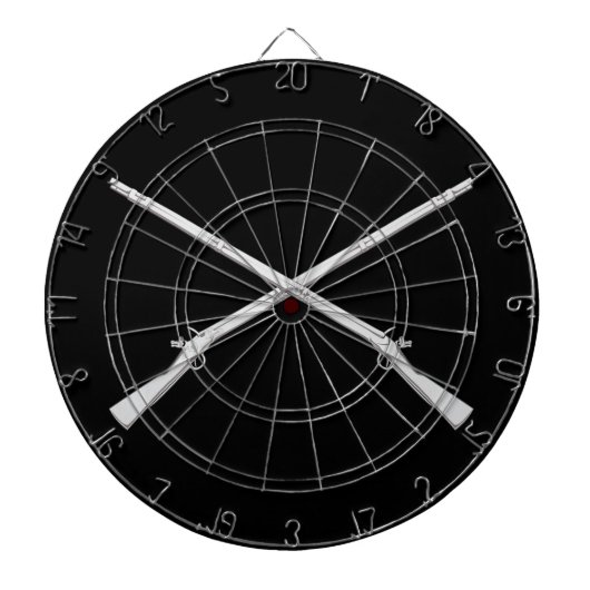 Gekreuzte Infanterie-Musketen Dartscheibe (vorne)