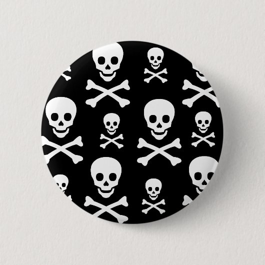 Gekreuzte Knochen des Schädel-N Button (Vorderseite)