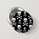 Gekreuzte Knochen des Schädel-N Button (Vorne & Hinten)