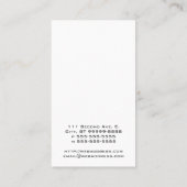 Gekreuzte Knochen Visitenkarte (Rückseite)