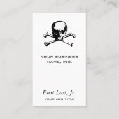 Gekreuzte Knochen Visitenkarte (Vorderseite)