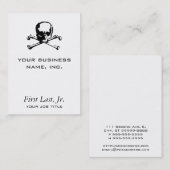 Gekreuzte Knochen Visitenkarte (Vorne/Hinten)