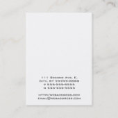 Gekreuzte Knochen Visitenkarte (Rückseite)