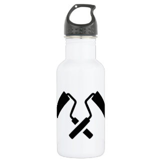 Gekreuzte Malerrollen Trinkflasche