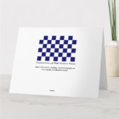 Gekreuzte Marine und Weiß Karte (Rückseite)