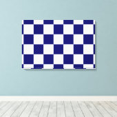 Gekreuzte Marine und Weiß Leinwanddruck (Insitu (Holzboden))