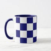 Gekreuzte Marine und Weiß Tasse (Links)