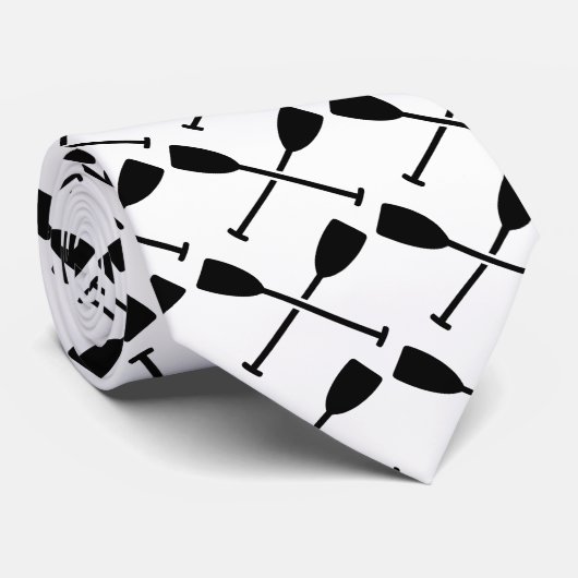 Gekreuzte Paddel Krawatte (Gerollt)