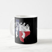 Gekreuzte Pistolen-Andenken Texas-Staats-sechs Kaffeetasse (Vorderseite Links)