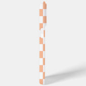 Gekreuzte Quadrate für orange-weiße geometrische F Case-Mate iPhone Hülle (Rückseite / Rechts)