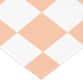 Gekreuzte Quadrate für orange-weiße geometrische F Großer Tischläufer (Ecke)