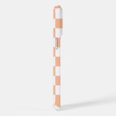Gekreuzte Quadrate für orange-weiße geometrische F iPhone Hülle (Rechte Seite)