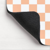 Gekreuzte Quadrate für orange-weiße geometrische F Mousepad (Ecke)