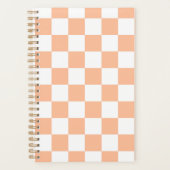 Gekreuzte Quadrate für orange-weiße geometrische F Planer (Vorderseite)