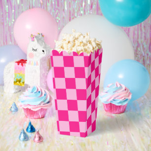 Gekreuzte Quadrate lichtfeuchtes, rosa geometrisch Geschenkschachtel