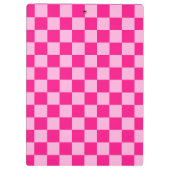 Gekreuzte Quadrate lichtfeuchtes, rosa geometrisch Klemmbrett (Rückseite)