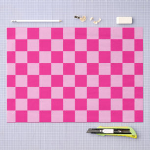 Gekreuzte Quadrate lichtfeuchtes, rosa geometrisch Seidenpapier