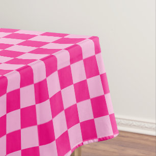 Gekreuzte Quadrate lichtfeuchtes, rosa geometrisch Tischdecke