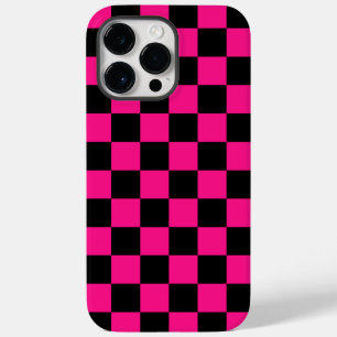 Gekreuzte Quadrate mit rosa, geometrischem Retro Case-Mate iPhone 14 Pro Max Hülle