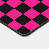 Gekreuzte Quadrate mit rosa, geometrischem Retro Schreibtischunterlage (Ecke)