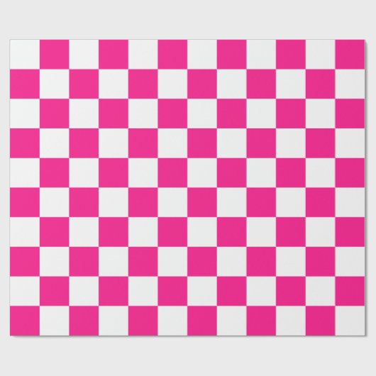 Gekreuzte Quadrate mit weißem, rosa Retro Geschenkpapier (Flach)