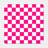 Gekreuzte Quadrate mit weißem, rosa Retro Untersetzer Set (Einzeln)