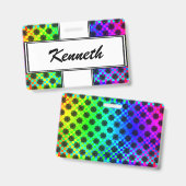 Gekreuzte Räder von Kenneth Yoncich Ausweis (Vorder- & Rückseite)
