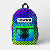 Gekreuzte Räder von Kenneth Yoncich Bedruckter Rucksack (Vorderseite)