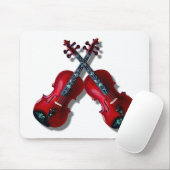 GEKREUZTE ROTE VIOLINEN - MOUSEPAD (Mit Mouse)