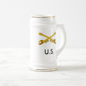 gekreuzte Säbel, US Bierglas (VorderseiteRechts)